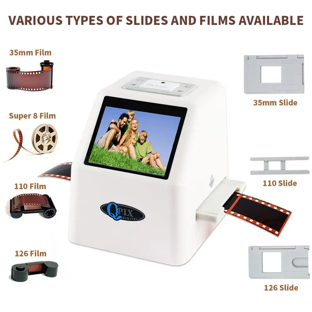 22MP Portable 35mm/110/126 Film & Slide Scanner Digital Converter