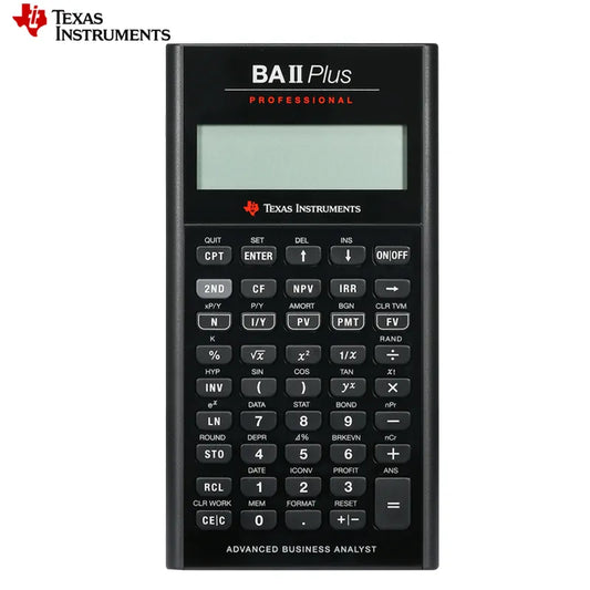 TI BA II Plus Professional Financial Calculator for CFA/FRM Exams