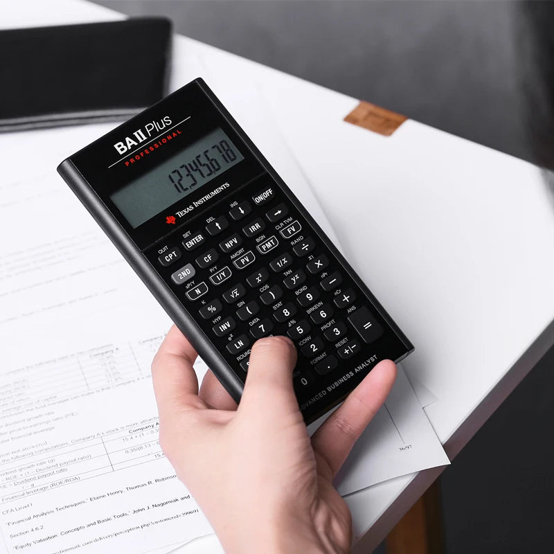 TI BA II Plus Professional Financial Calculator for CFA/FRM Exams